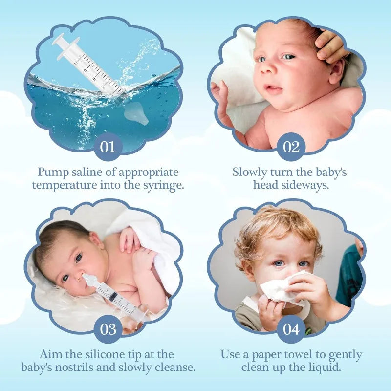 10ML/20ML Baby Nasal Aspirator Syringe Baby Nose Cleaner Rhinitis Nasal Washer Irrigator Baby Nasal Irrigator for Children