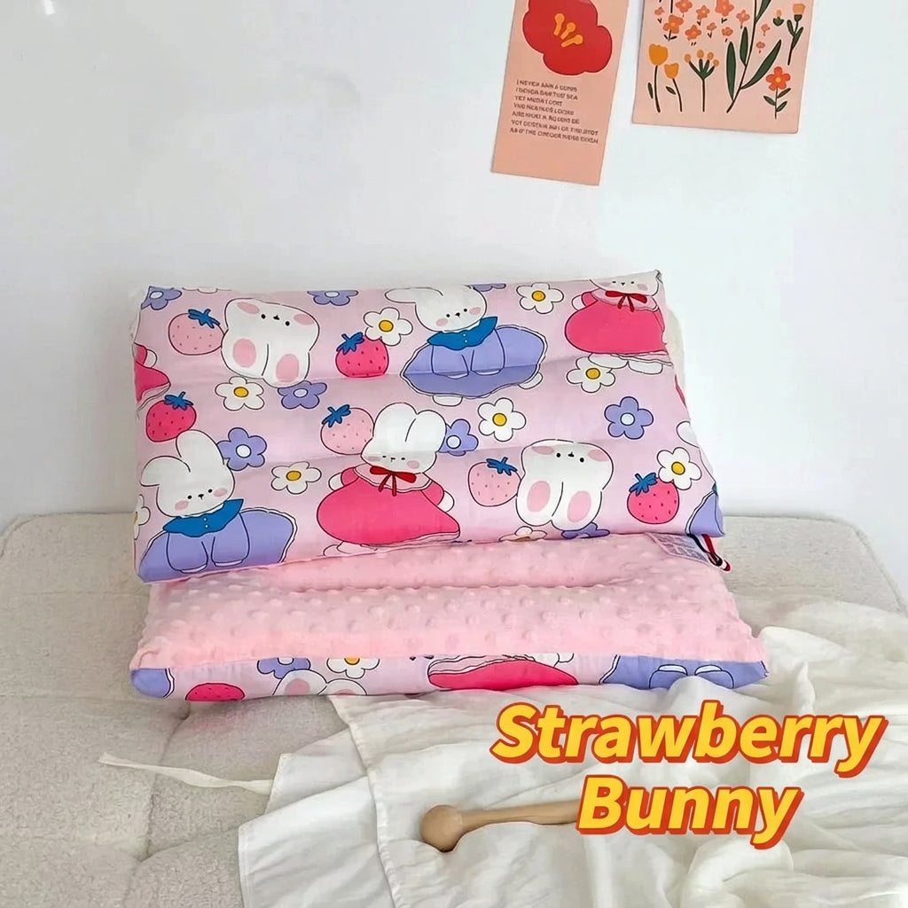 Soft baby pillow Comfortable velvet newborn pillow Baby sleep headrest Breathable baby pillow Mom's Love