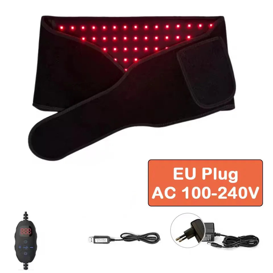 Red Light Therapy Belt Infrared Light Therapy Wrap Red Light Therapy Device for Body with Timer Back Shoulder Waist Pain Relief