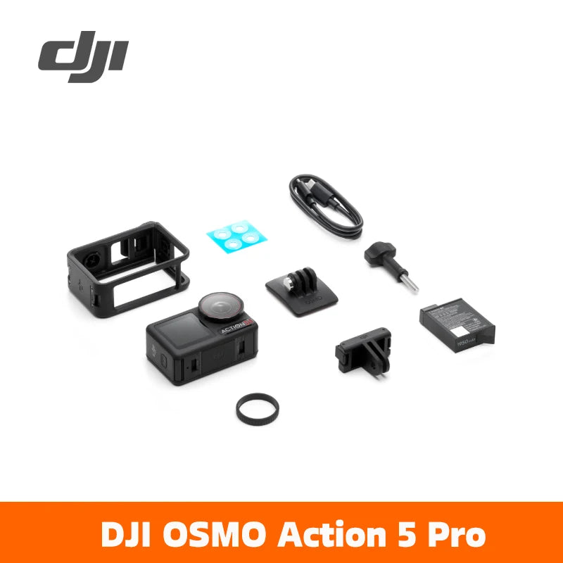 Dji Osmo Action 5 Pro 1/1.3″ Sensor 4-Hour Extended Battery Life Dual High-Brightness Oled Touchscreens Action 5