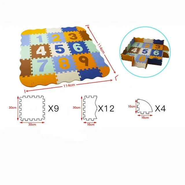 Animal Pattern Baby Play Mat Puzzle Toys For Kids Children EVA Foam Yoga Crawling Mats Floor Tapete Room Decor Baby Child Gifts
