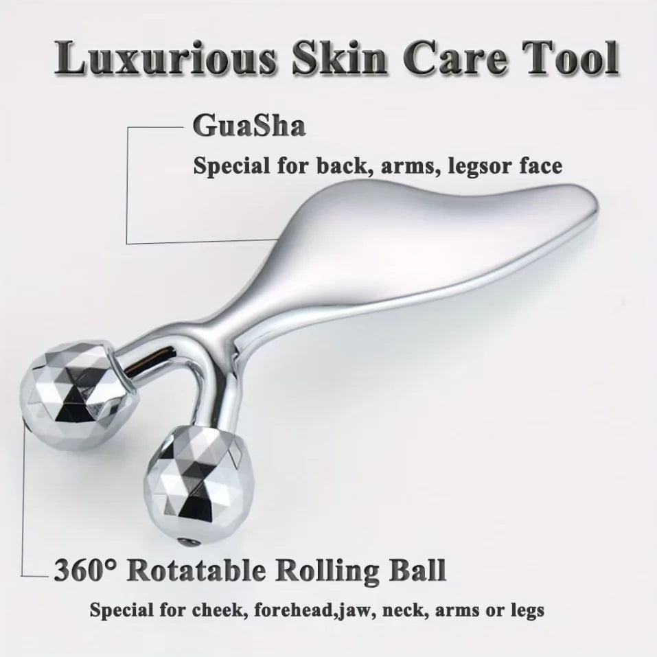 V Face Double Chin Remover & Gua Sha Massage Tool Electric Face Skin Lifting Firming Beauty Device Double Chin Reducer