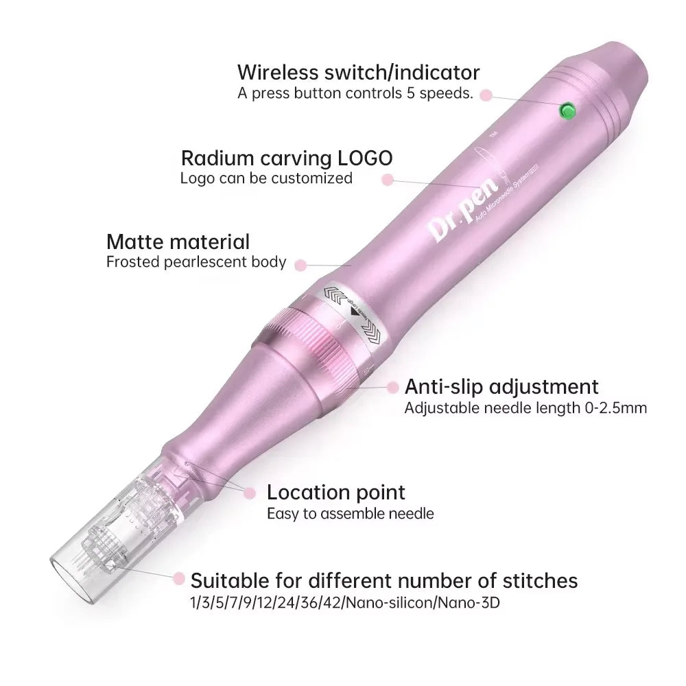 Original Dr.Pen M7 Wireless Professional Handheld Microneedle Pen Suitable For Facial And Body Beauty Equipment 0.25MM Needle