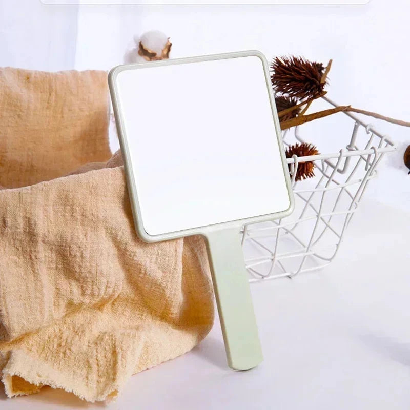 1/2/3pcs Eyelash Extension Handheld Makeup Mirror Square Makeup Vanity Mirror With Handle Hand Mirror SPA Salon Compact Mirrors