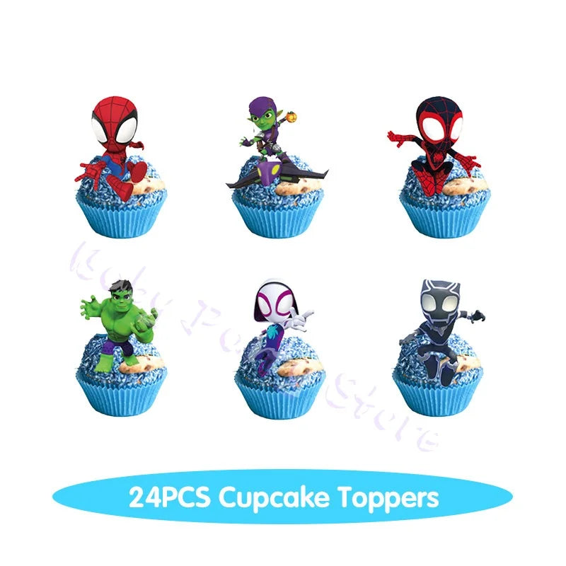 Spider And His Amazing Friends Birthday Decorations supplies Kit Plates Cups Tablecloth Backdrop Balloons Party decor gifts