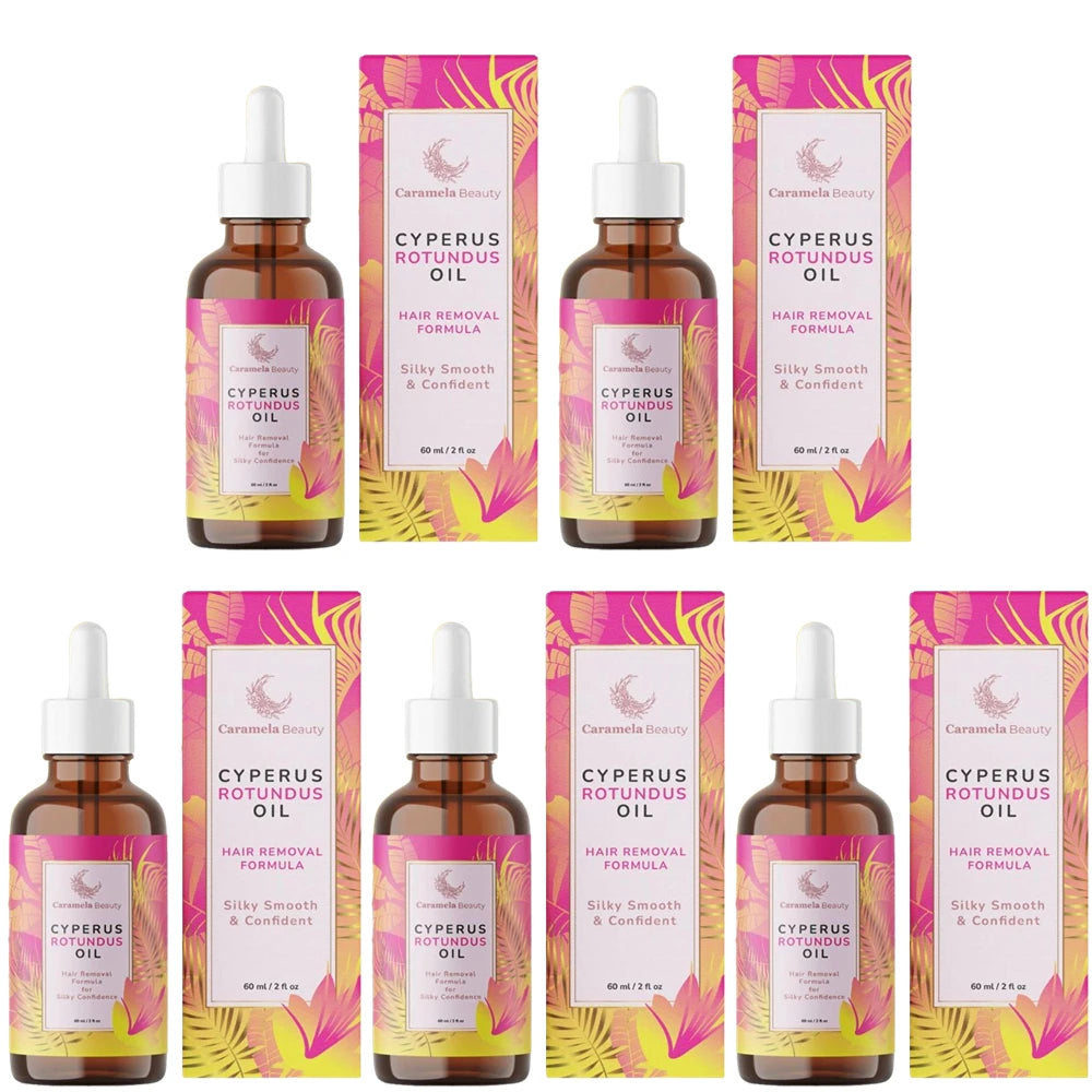 Cyperus Rotundus Oil Hair Growth Inhibitor Caramela Beauty Natural Hair Reduction Oil for Armpit Leg Arm Smooth Skin Care