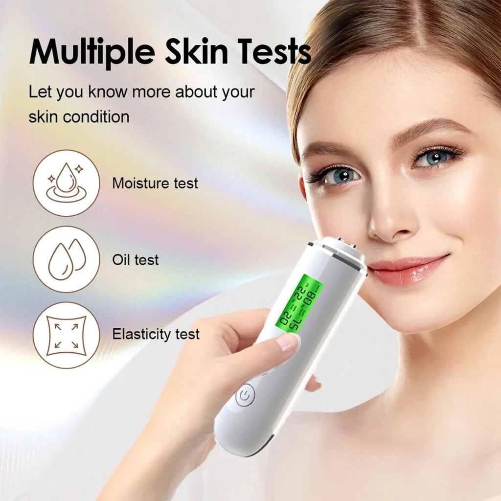 Skin Hydration Monitor Tester, Skin Analyzer Machine Professional, For Accurate Monitoring Of Skin's Oil And Moisture Levels