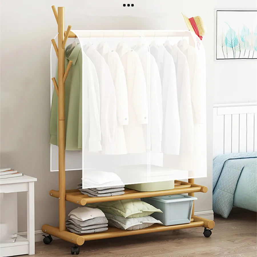 Waterproof Dustproof Thickened Clothing Covers Peva Clothes Dust Storage Bag Clear Protector Opening Hanging Garment Rack Items