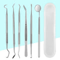 3-8P Stainless Steel Dentist Oral Tools Cleaning Flossing Tartar Removal Easy to Clean Not Easy to Break Dental Oral Mirror Care