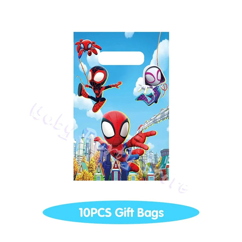 Spider And His Amazing Friends Birthday Decorations supplies Kit Plates Cups Tablecloth Backdrop Balloons Party decor gifts