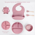 6 PCS Baby Meal Set Silicone Children's Meal Training Cutlery Set