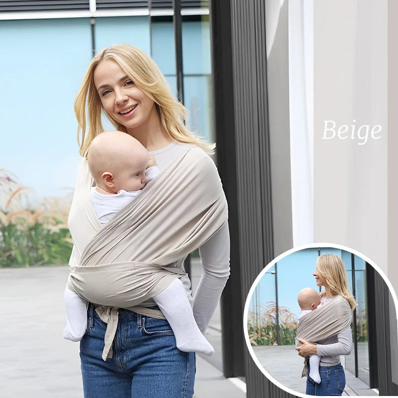 Ergonomic Baby Wrap Sling Carrier Soft Cotton Kangaroo Sling for Newborns to 36 Months Comfortable Front Baby Carrier