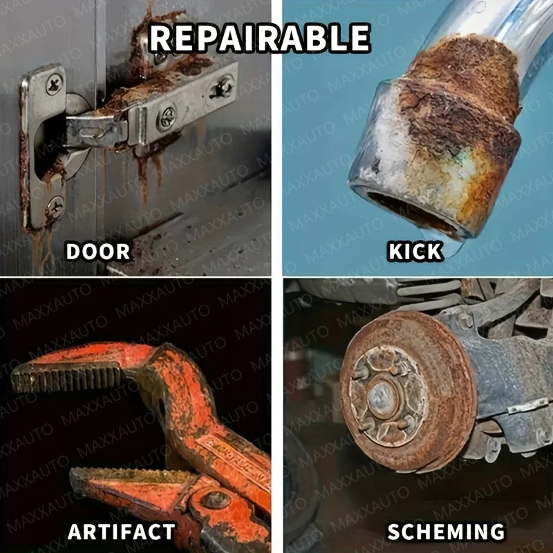 Metal Rust Remover And Renovator - Metal Polishing Spray, Powerful Rust Stain Removal Cleaning Spray Quick Rust Dissolving Agent