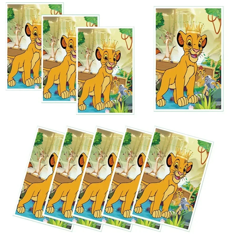 Simba Lion King Birthday Party Decorations Disposable Tableware Balloon Tablecloth Napkin Cup Cake Topper for Kids Baby Shower