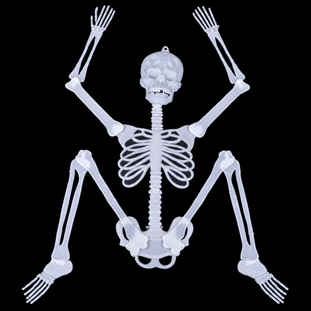Scary Halloween Decoration Halloween Props Luminous Hanging Decor Outdoor Party Horror Luminous Movable Skull Skeleton