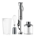 Powerful Immersion Blender,4-in-1 Stainless Steel Stick Baby Food Mixer,700ml Mixing Beaker,500ml Processor,Whisk, MAX 1200W