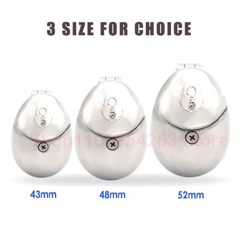 Stainless Steel Fully Restraint Male Chastity Devices With Thorn Ring,Scrotum Ball Stretcher,Metal Cock Cage,BDSM SexToy For Men