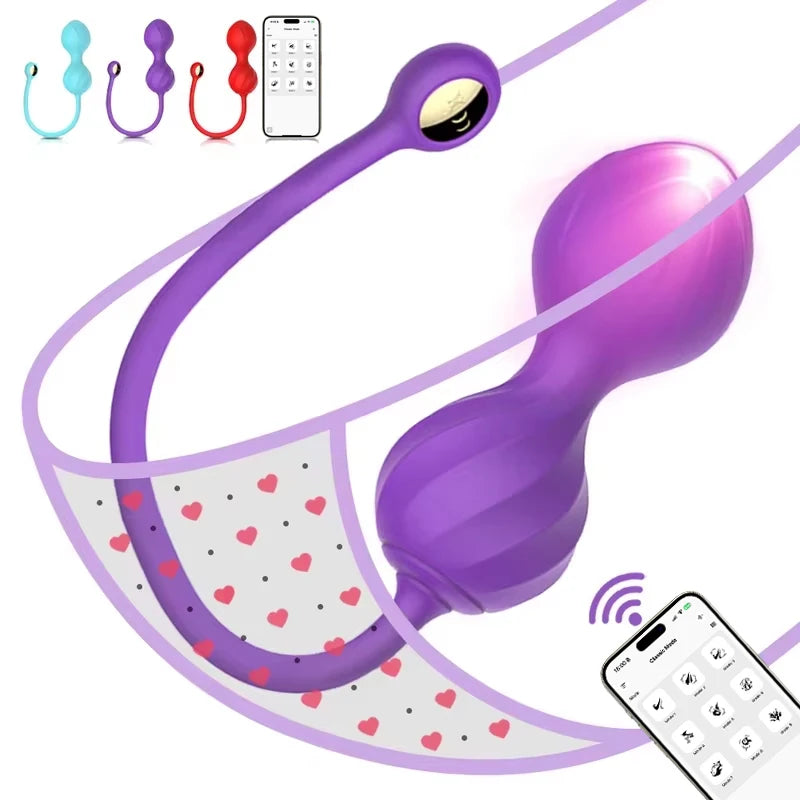App Control Sextoy Vibrating Egg Powerful Remote Vibrator G Spot Dildo Vagina Balls Kegel Balls For Women Trainer Anal balls 18+