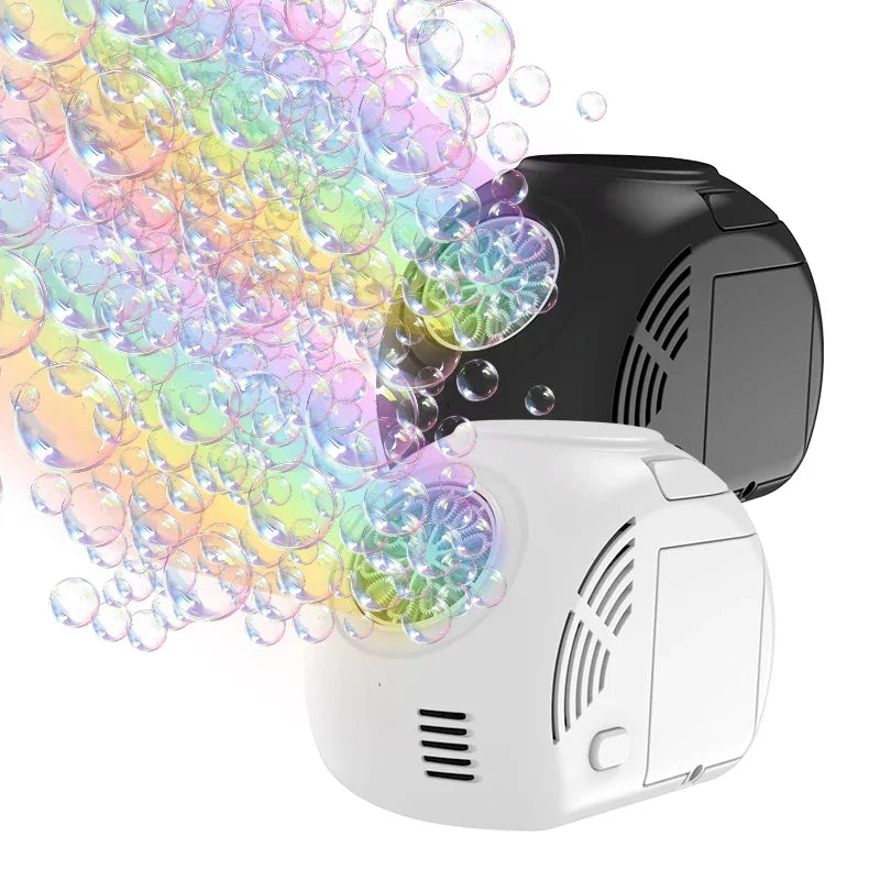 Handheld outdoor bubble machine electric with light bubble toy bubble launcher holiday  gift without battery bubble water