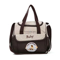 Fashionable Printed Cartoon Multifunctional One Shoulder Mommy Bag Portable Lightweight Diagonal Diaper Bag