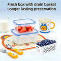 6pcs/set Large Capacity Fruit Storage Containers for Fridge with Removable Colander,Keep Berry Fruit Fresh Longer