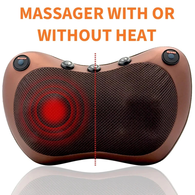 Electric Cervical Hot Compress  Massage Pillow NeckTraction  Spine Support Massager Relax Health Care