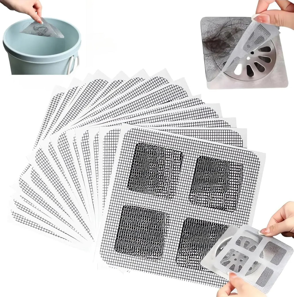 Disposable Hair Drain Catcher Mesh Anti-blocking Filter Floor Drains Sticker Shower Cover Kitchen Bathroom Sink Strainer Stopper