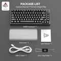 AJAZZ AK820 75% Wired Mechanical Keyboard: Hot-Swappable, RGB Backlit, Knob Control | For Office & Gaming