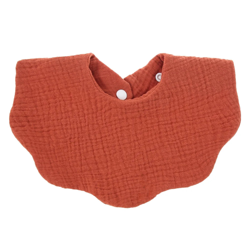 Cotton Soft Baby Print Bibs Solid Color Infant Bib Newborn Burp Cloths Bandana Scarf for Kids Boys Girls Feeding Saliva Towel