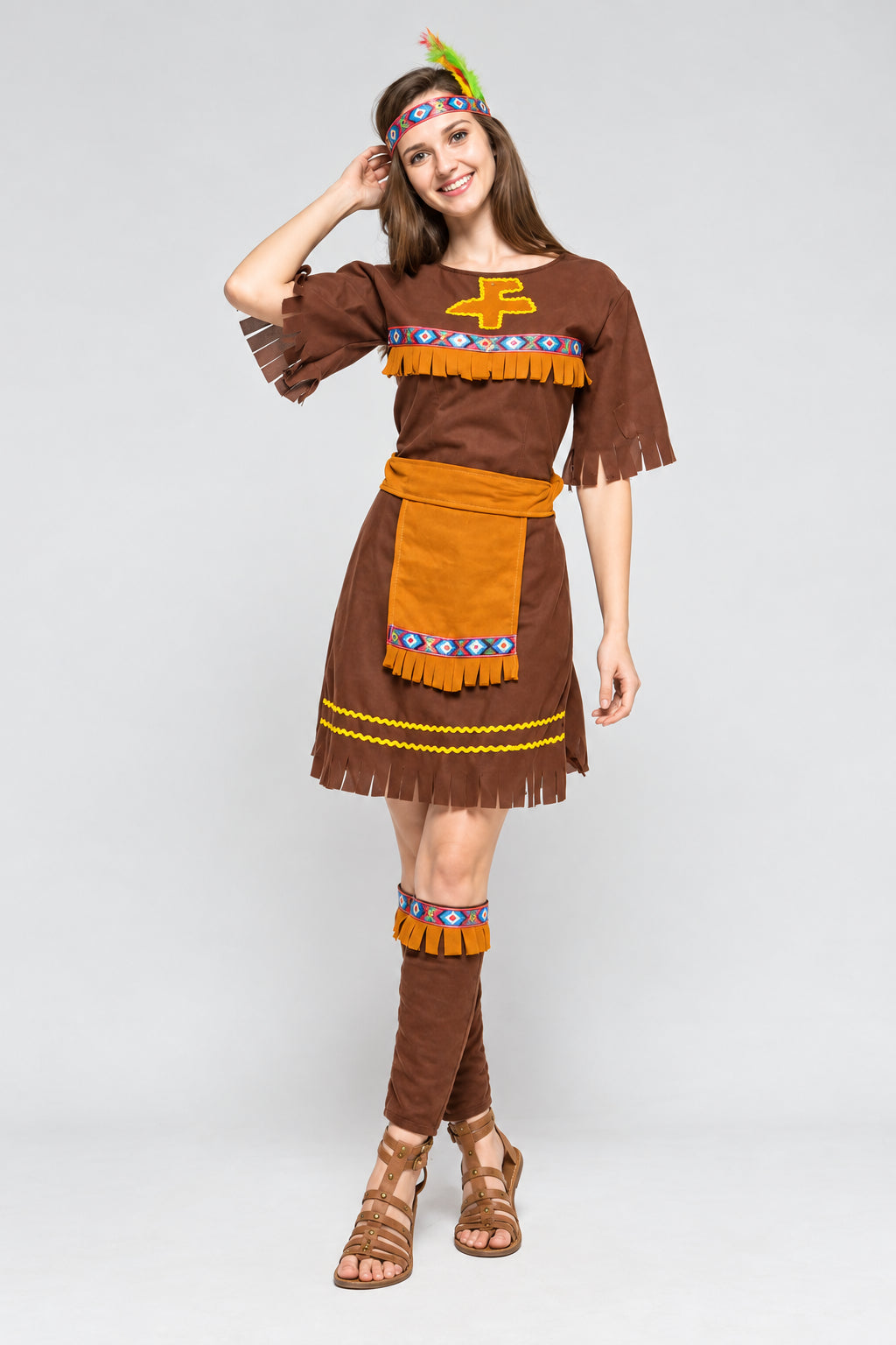 Halloween Costume Adult Couple Indian Native Clothes Women Men Primitive Man Caveman Costume Tassel Carnival Party Fancy Dress