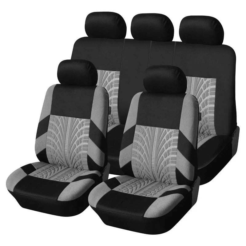 2/5PCS Car Seat Covers Set Universal Fit Most Car Covers with Tire Detail Suitable for Independent Seat Covers Protecting Seats