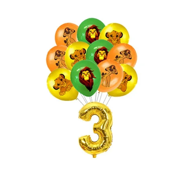 Simba Lion King Birthday Party Decorations Disposable Tableware Balloon Tablecloth Napkin Cup Cake Topper for Kids Baby Shower