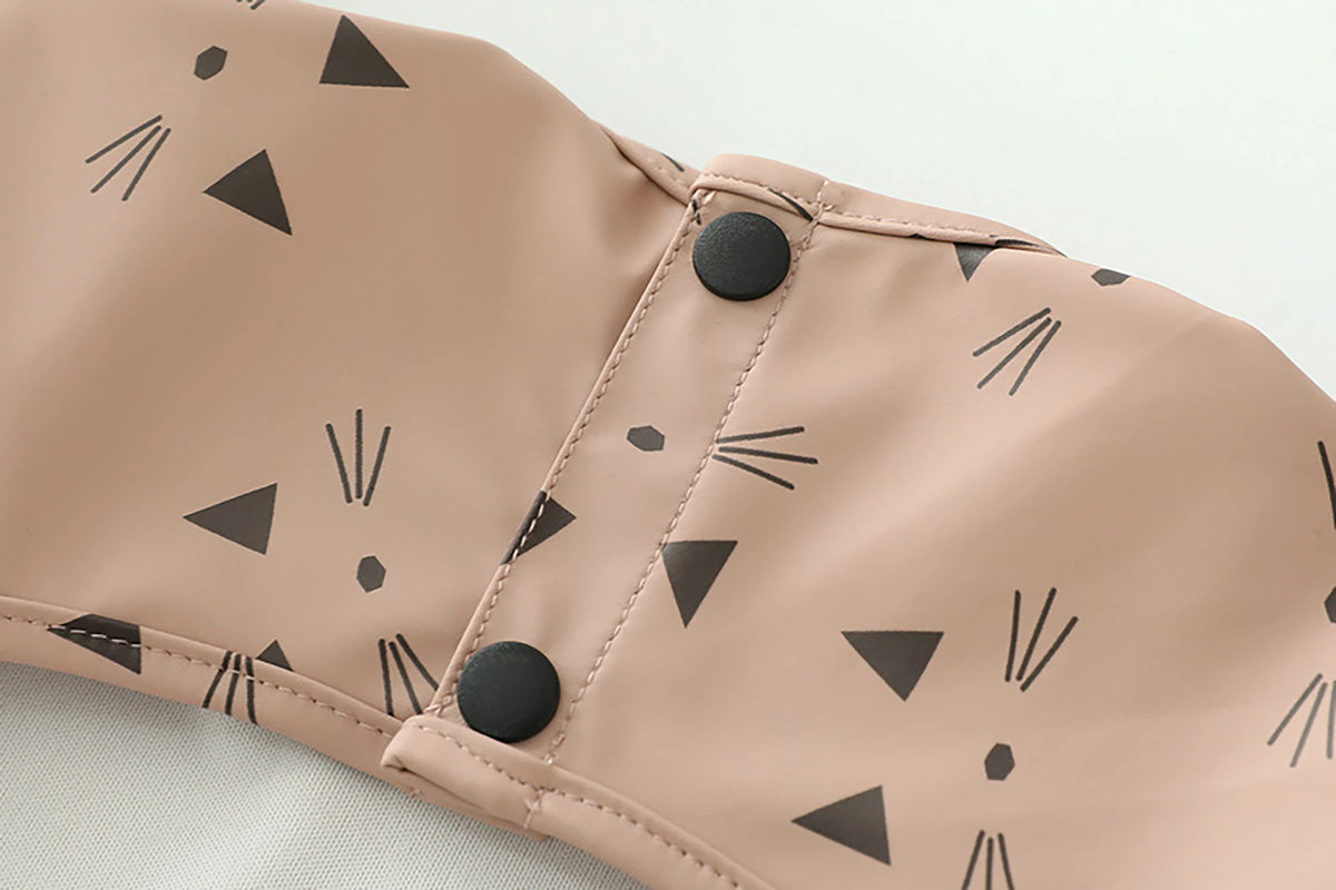 Erduo Newborn Baby Waterproof Feeding Bibs Soft Fabric Infant Apron Long Sleeve School Feeding Bib Eating Accessories