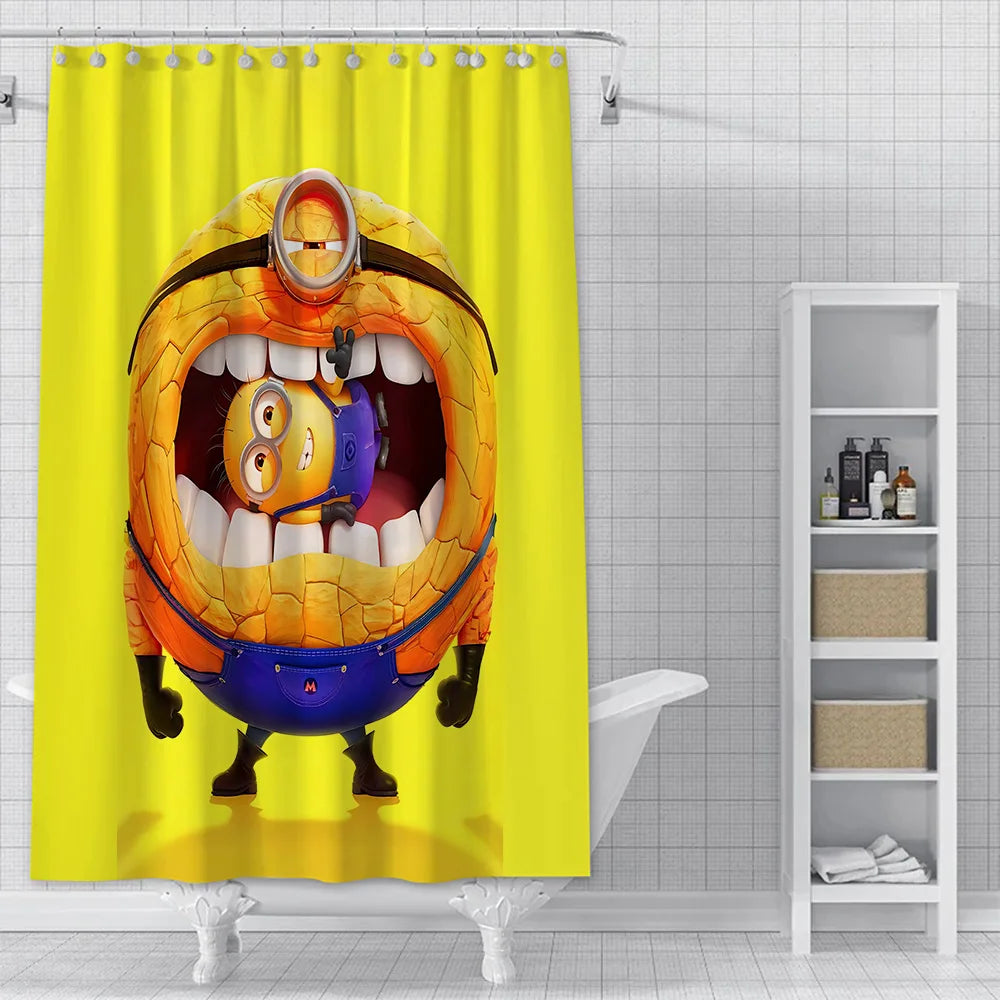 Shower For M-Minionss Curtain Waterproof Polyester Fabric Paint Colorful Bath Curtains Home Bathroom Decor Curtain With Hook
