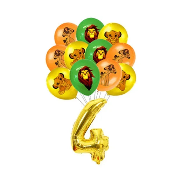Simba Lion King Birthday Party Decorations Disposable Tableware Balloon Tablecloth Napkin Cup Cake Topper for Kids Baby Shower