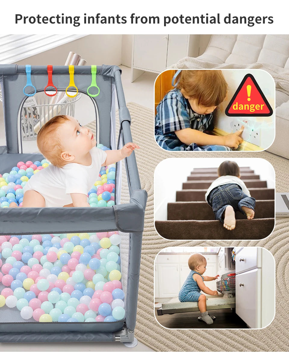Baby Playpen for Children New Arrival Baby Playground for 6 Months~6 Years Old Kids Ball Pit Playpen Indoor Baby Safety Fence