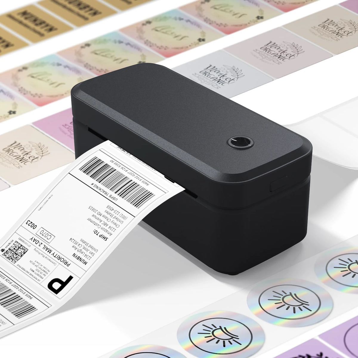 Marklife X4 Thermal Label Printer Portable Printer for 4x6 Mailing Packages Printing Bluetooth & Automatic Label Recognition