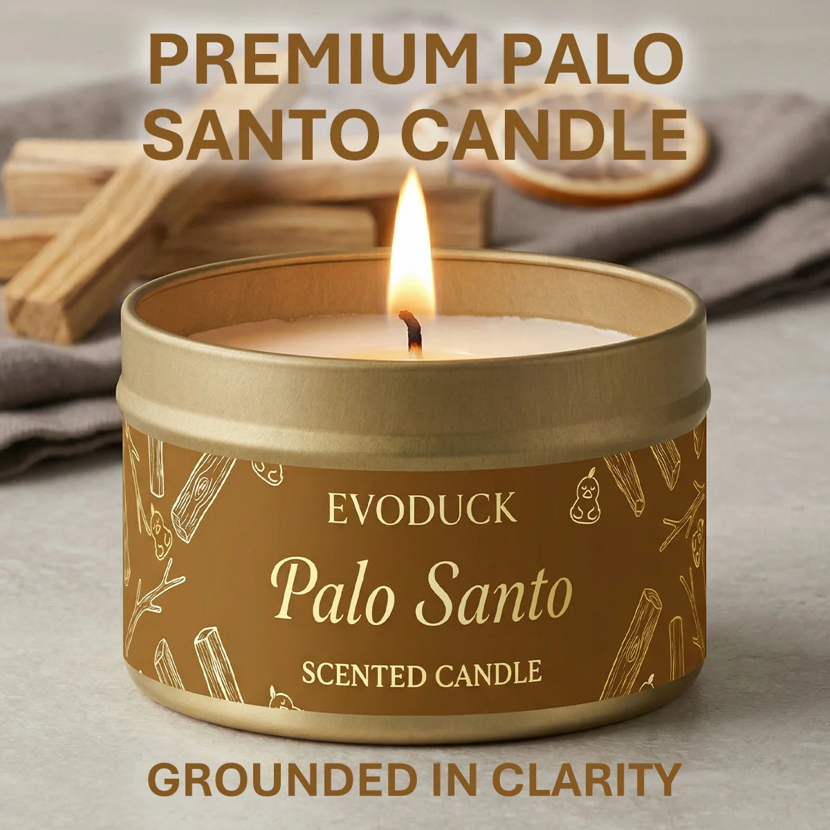 Palo Santo Scented Candles Premium Palo Santo Purify Elevate Energy Cleansing  Candle for Meditation Winter Gifts Gift For Woman