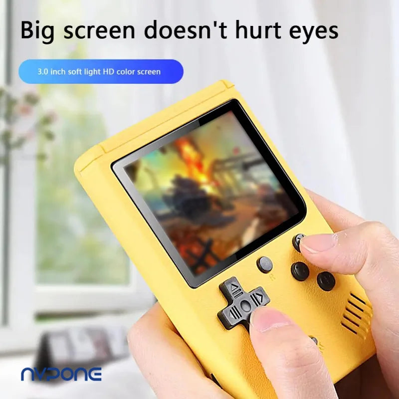 Retro Portable Built in 500 in 1 Games 8 Bit 3.0 Inch Macarone Mini Handheld Video Game Console Color LCD Kids Color Game Player