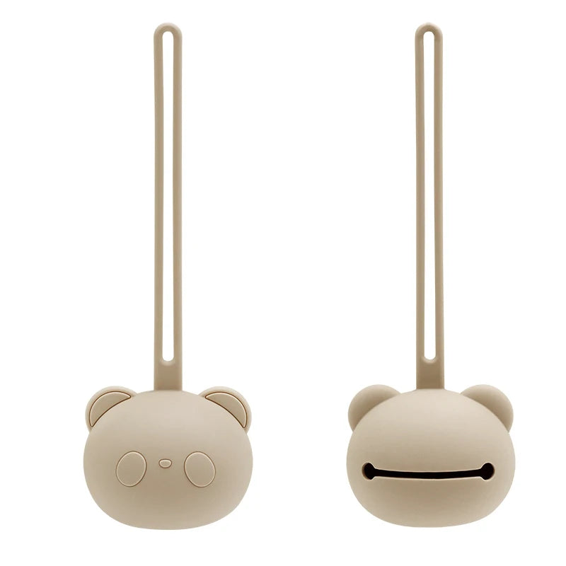 Nuovo arrivo, best-seller: custodia per ciuccio in silicone a forma di panda, portaciuccio per neonati