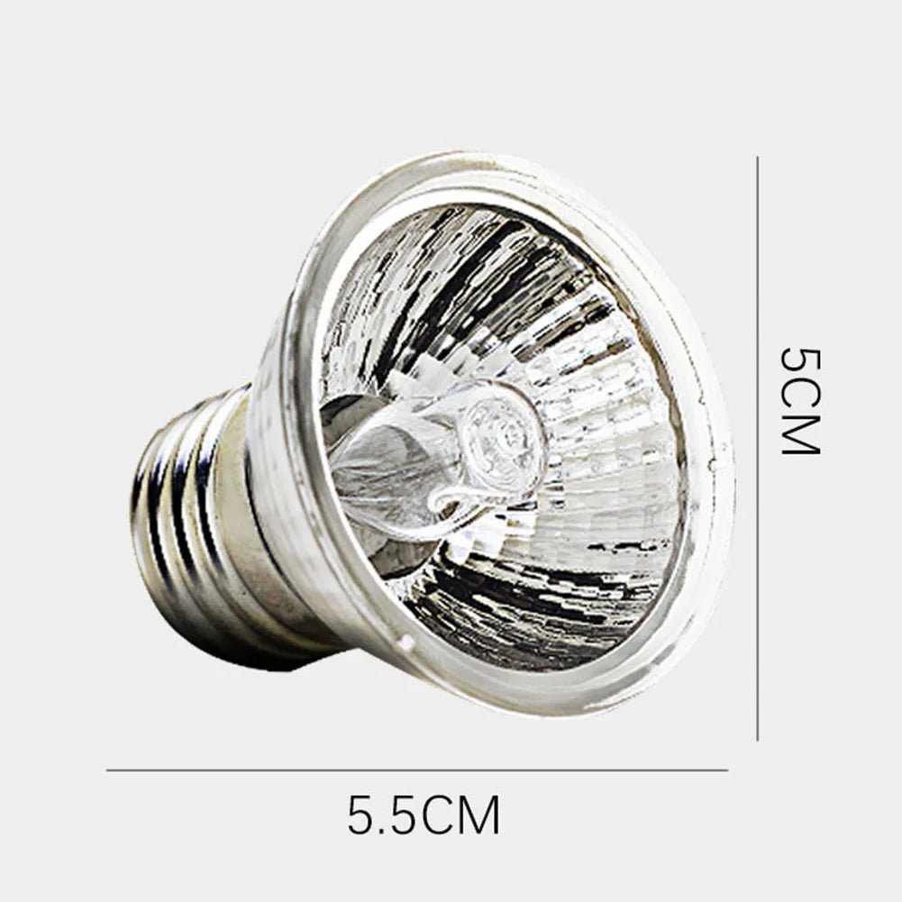 1/2/5/10PCS UVA+UVB Reptile Heat Lamp 25/50/75W Full Spectrum Basking UV Light Bulb for Snakes, Turtles, and Amphibians