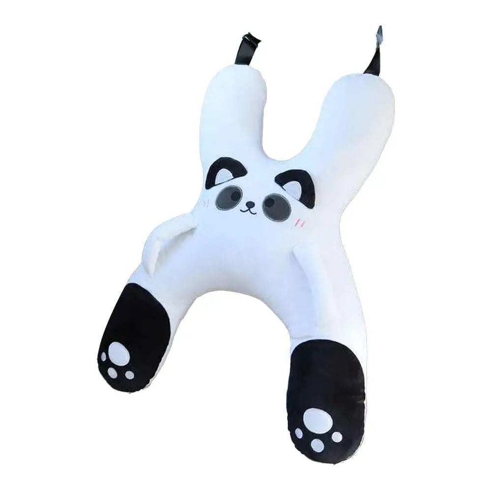 1PC Car Mounted Child Sleeping Pillow Car Cute Cartoon Pillow Car Removable Comfortable Breathable Headrest Lumbar Support