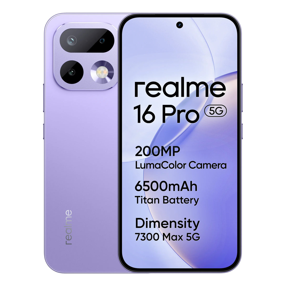 realme 16Pro 5G Smartphone Fast Charge 45W  Battery 6500mAh, Camera 200MP OIS, IP69 AMOLED Display 144Hz 6.78"