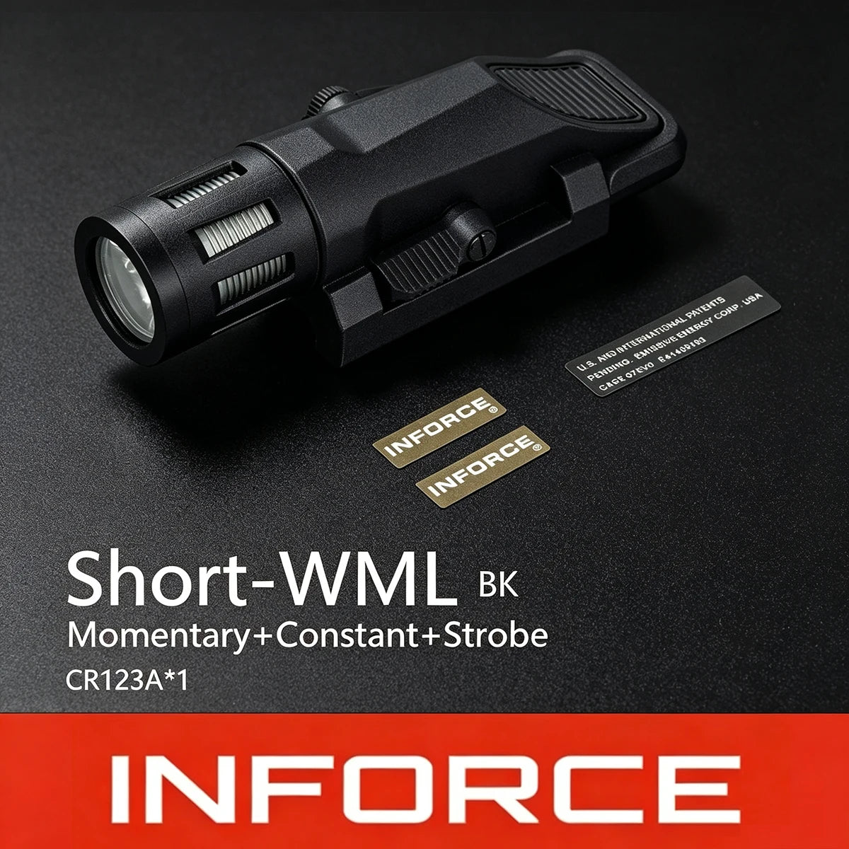 Tactical INFORCE WML Scout Light Rifle Flashlight Picatinny Rail for AKTorch AR15 HK416 AirsoftHunting Constant Strobe Momentary