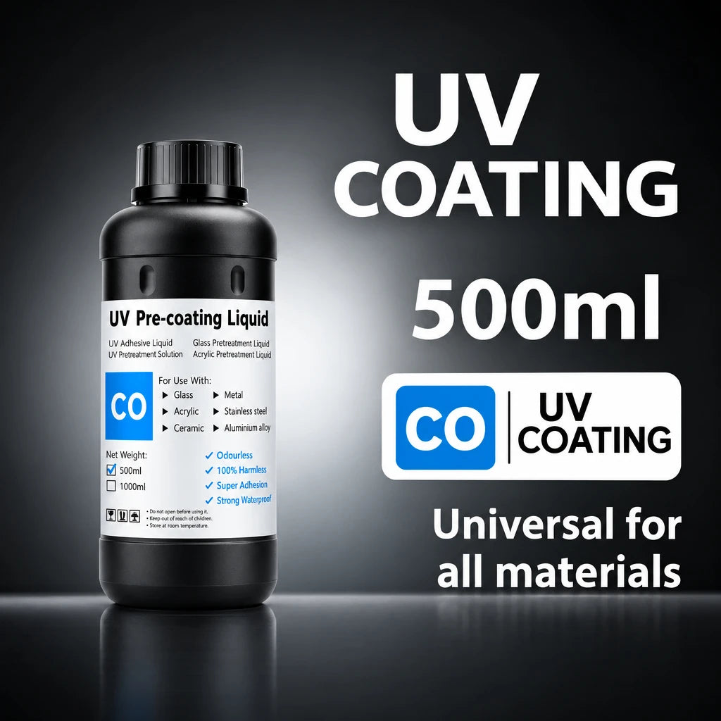 1000ML UV Pre-Coating Primer For UV Flatbed Printer For Printing on Glass Ceramic and Acrylic Metal Wood UV Coating Liquid