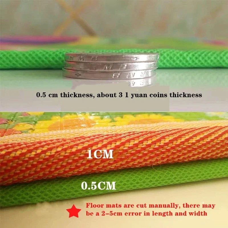 2 thickness options 5 Size Options Crawling Carpet Baby Play Mat Children Rug for Kids Educational Toys Soft Activity Game Floor