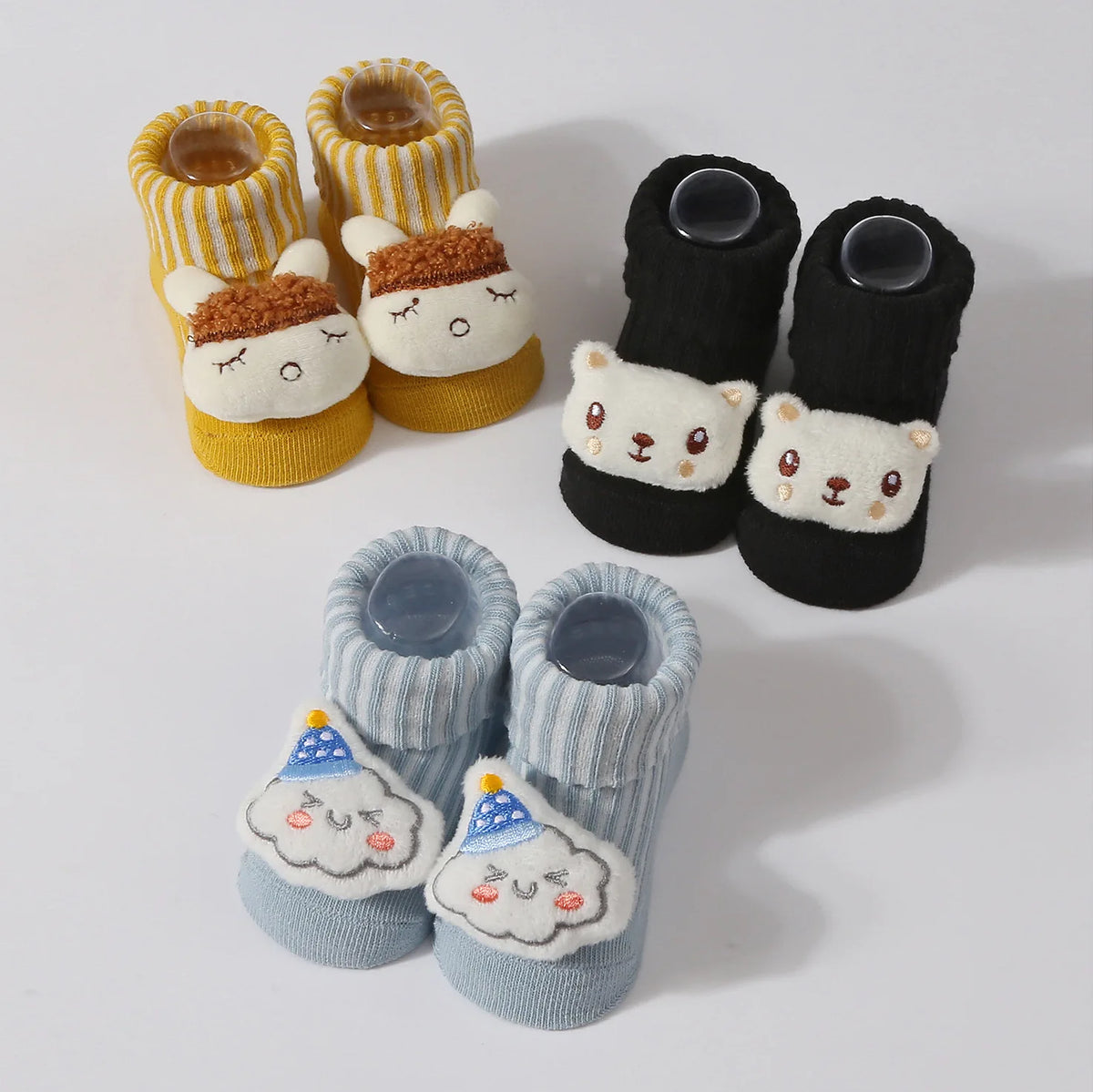 3Pairs/set Baby Socks Girls Boys Newborn Accessories Cartoon Animals Kids Gift Clothes Child Infant Stuff Cotton Breathable Sock