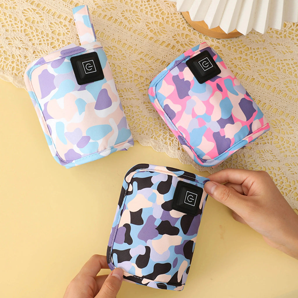Baby bottle insulation bag, baby thermal carrier, bottle warmer with 3-speed temperature adjustment