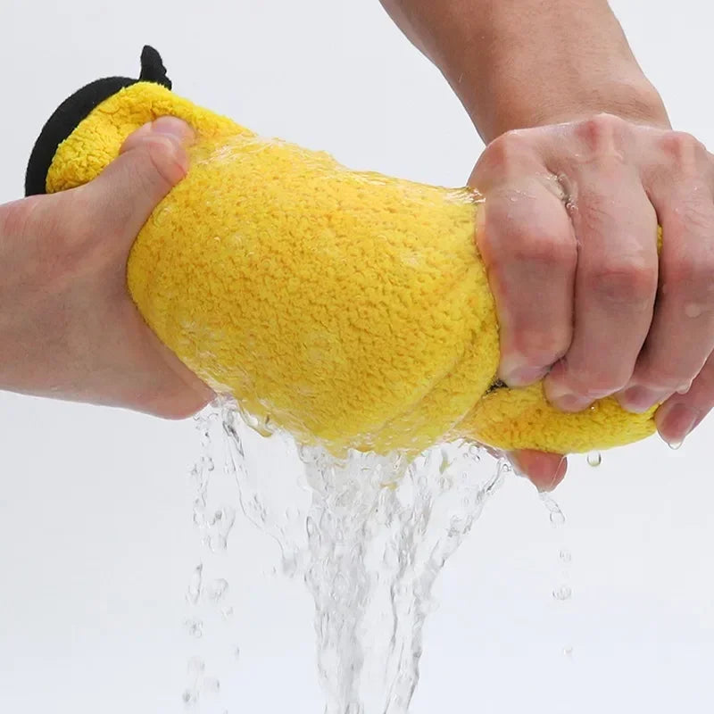 1-10Pcs Microfiber Cleaning Towels Thickened Double Layer Car Wash Drying Towel Home Windows Glass Cleaning Cloth Kitchen Towels