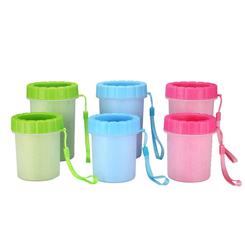 Portable Pet Paw Washer – Automatic Dog and Cat Foot Cleaning Cup – Easy Scrub Pet Paw Cleaner for Dogs and Puppies